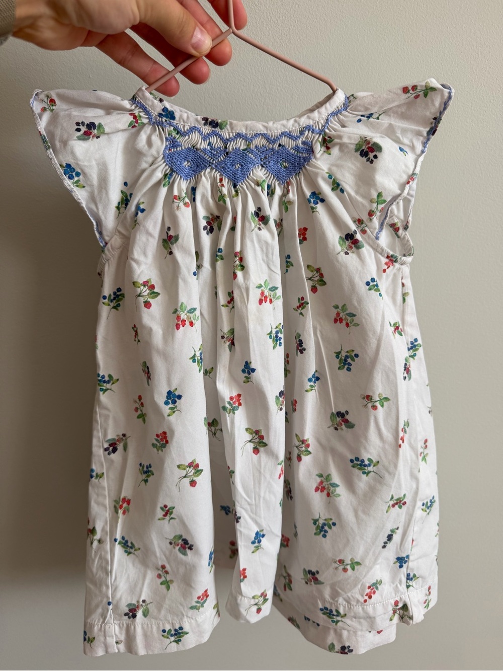 Oso & me very berry smocked dress